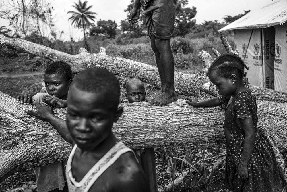 REFUGEES FROM CAR JUST ARRIVED IN THE UNHCR BILI CAMP, IN NORTH CONGO DRC.