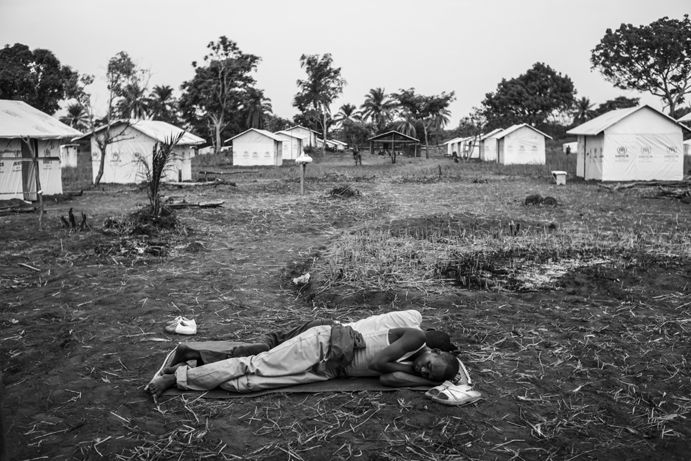 REFUGEES FROM CAR JUST ARRIVED IN THE UNHCR BILI CAMP, IN NORTH CONGO DRC.