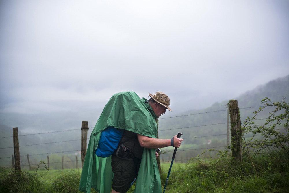 LE PELERINAGE DE SAINT-JACQUES-DE-COMPOSTELLE, SUR LE CAMINO FRANCES EN ESPAGNE.