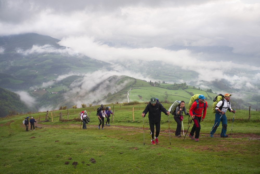 LE PELERINAGE DE SAINT-JACQUES-DE-COMPOSTELLE, SUR LE CAMINO FRANCES EN ESPAGNE.