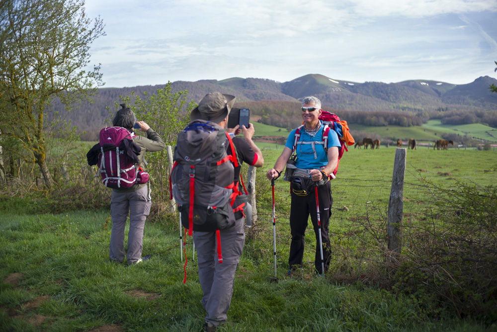 LE PELERINAGE DE SAINT-JACQUES-DE-COMPOSTELLE, SUR LE CAMINO FRANCES EN ESPAGNE.