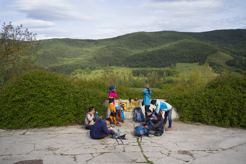 LE PELERINAGE DE SAINT-JACQUES-DE-COMPOSTELLE, SUR LE CAMINO FRANCES EN ESPAGNE.