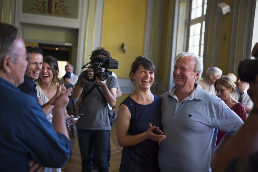 REPORTAGE SUR UNE  CANDIDATE AUX LEGISLATIVES 2017, SANDRINE LE FEUR, DANS LA 4EME CIRCONSCRIPTION DU FINISTERE.