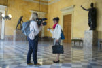 SANDRINE LE FEUR, DEPUTE EN MARCHE DU FINISTERE, ENTRE A L'ASSEMBLEE NATIONALE. thumbnail