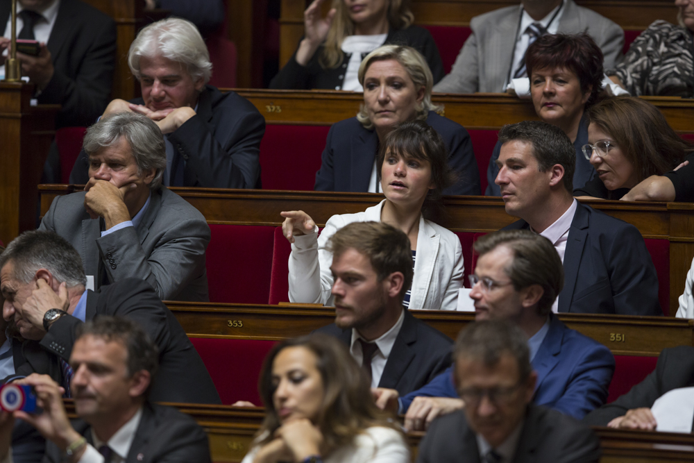 SANDRINE LE FEUR, DEPUTE EN MARCHE DU FINISTERE, A L'ASSEMBLEE NATIONALE.