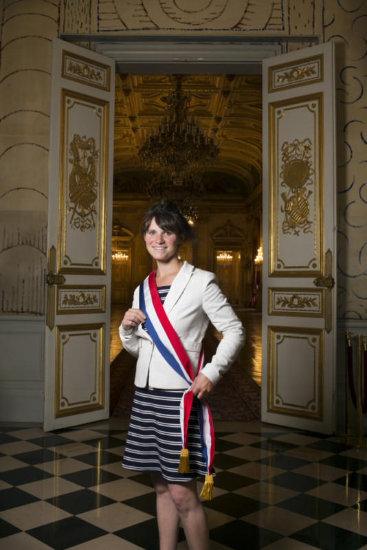 SANDRINE LE FEUR, DEPUTE EN MARCHE DU FINISTERE, A L'ASSEMBLEE NATIONALE.