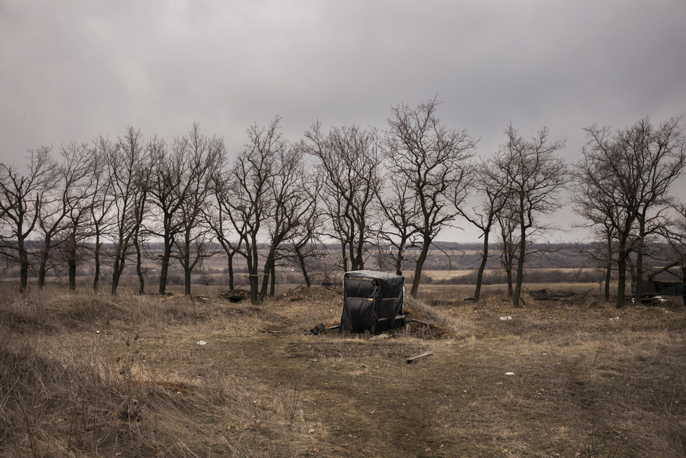 UN VILLAGE SUR LA LIGNE DE FRONT UKRAINIENNE.