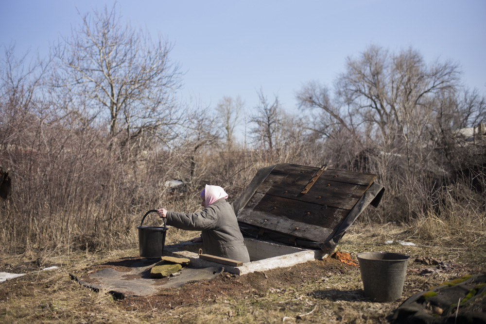 UN VILLAGE SUR LA LIGNE DE FRONT UKRAINIENNE.