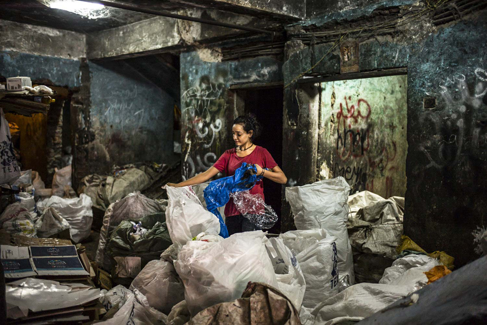 QUARTIER DES CHIFFONNIERS AU CAIRE, EGYPTE.