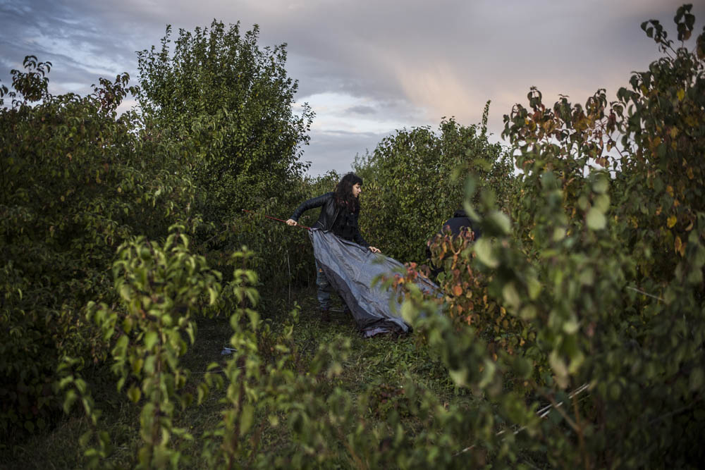 LE PROJET EUROPACITY FACE A UNE ACTION DE MILITANTS ECOLOGISTES.