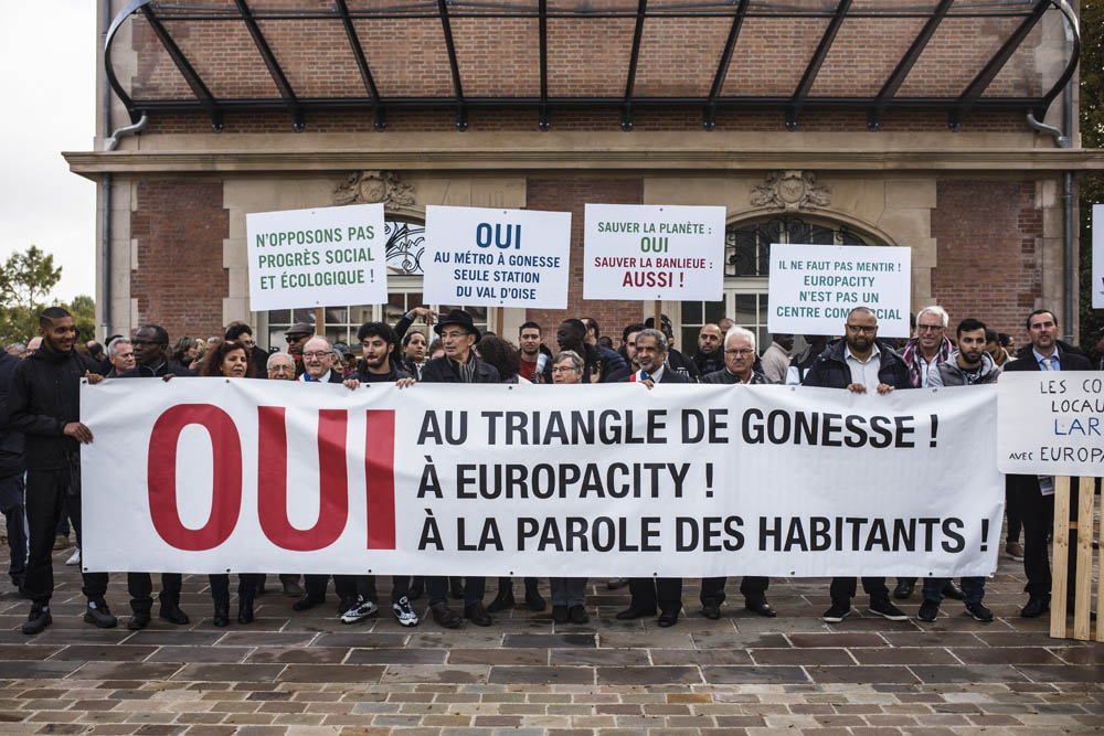 MARCHE DE GONESSE A MATIGNON, CONTRE LA GARE DE GONESSE ET LE PROJET EUROPACITY.