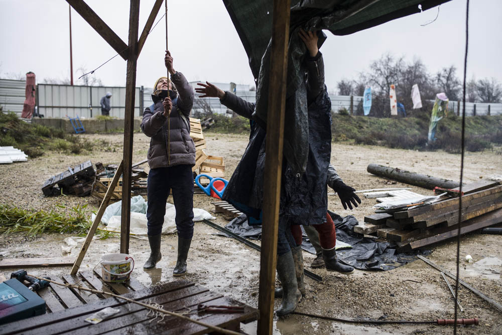 OUVERTURE DE LA ZAD DE GONESSE, CONTRE LA BETONNISATION DES TERRES AGRICOLES.