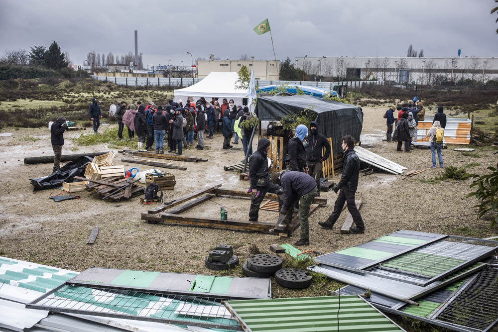 OUVERTURE DE LA ZAD DE GONESSE, CONTRE LA BETONNISATION DES TERRES AGRICOLES.