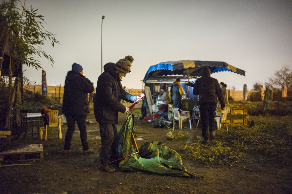 OCCUPATION DE LA ZAD DE GONESSE, CONTRE LA BETONNISATION DES TERRES AGRICOLES.