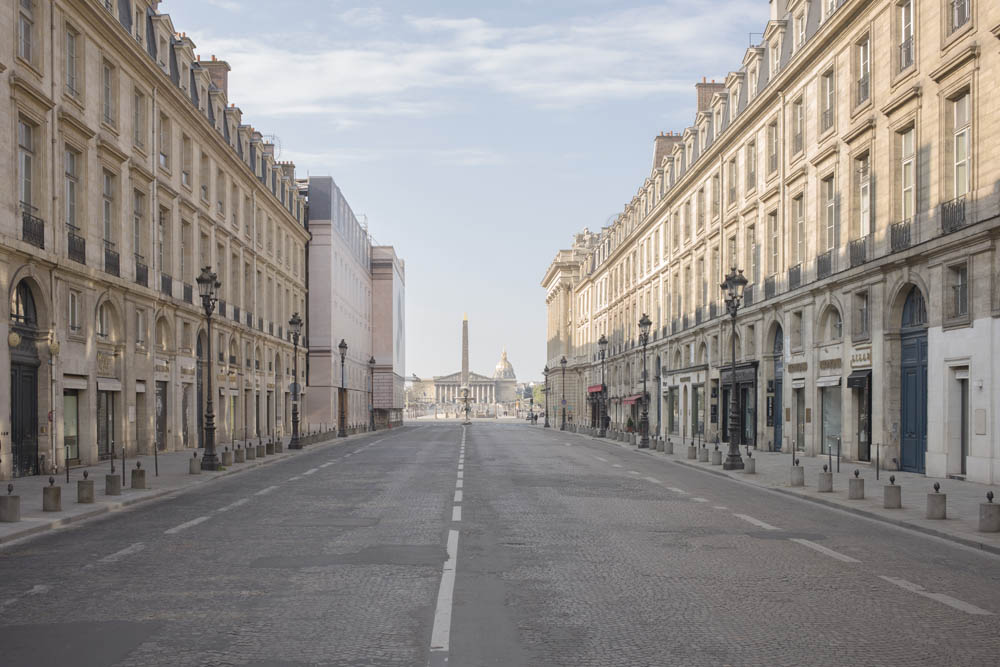 PARIS, VILLE DESERTEE DURANT LE CONFINEMENT DE L'EPIDEMIE DU CORONAVIRUS.