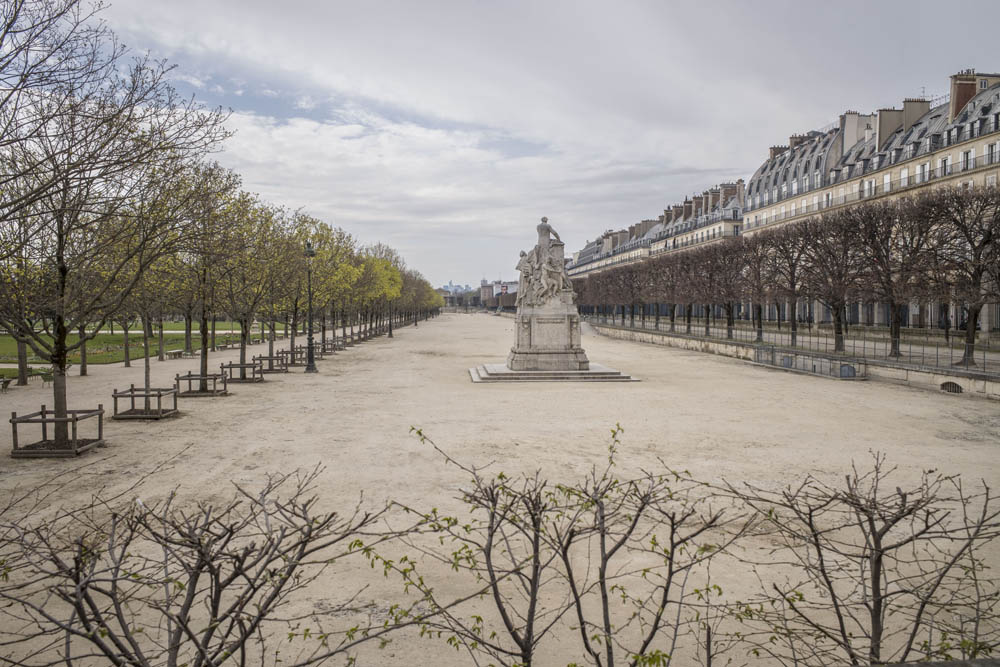 PARIS, VILLE DESERTEE DURANT LE CONFINEMENT DE L'EPIDEMIE DU CORONAVIRUS.