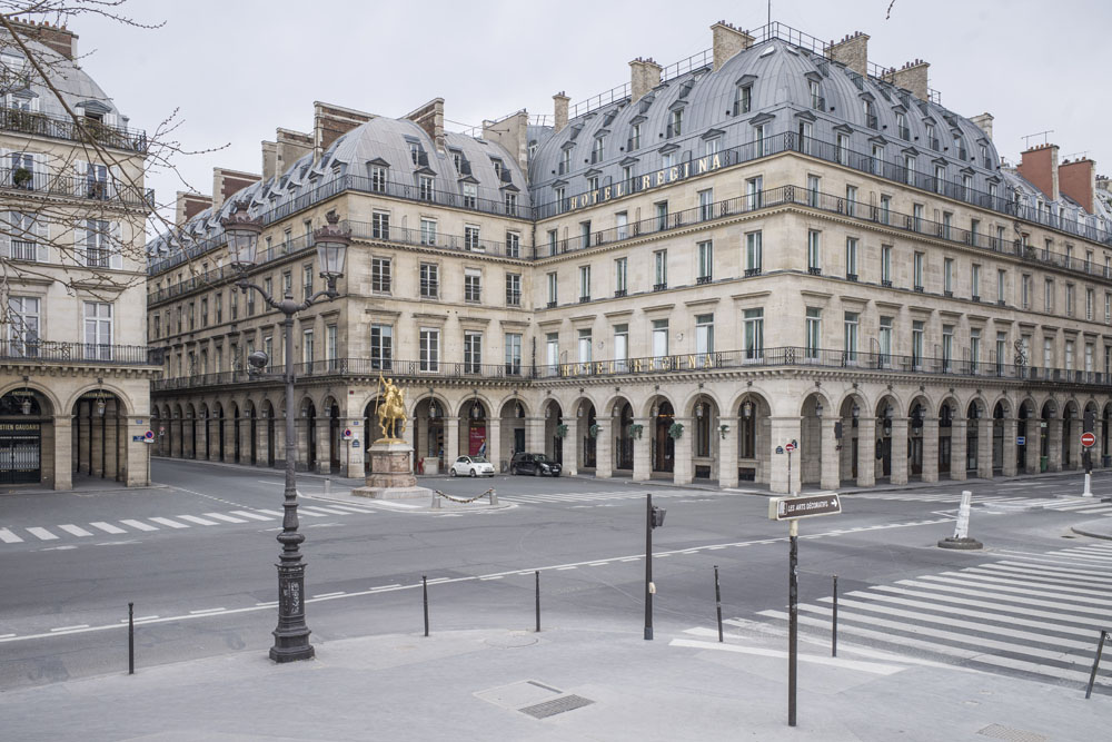 PARIS, VILLE DESERTEE DURANT LE CONFINEMENT DE L'EPIDEMIE DU CORONAVIRUS.