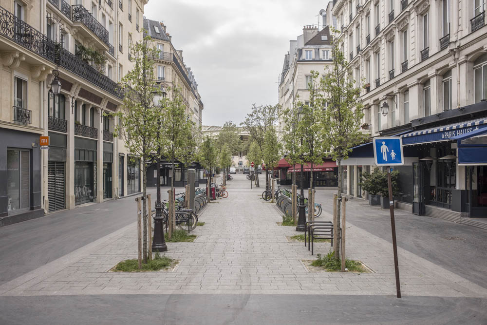 PARIS, VILLE DESERTEE DURANT LE CONFINEMENT DE L'EPIDEMIE DU CORONAVIRUS.