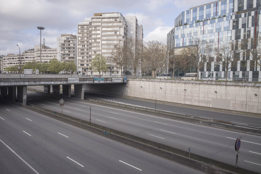 PARIS, VILLE DESERTEE DURANT LE CONFINEMENT DE L'EPIDEMIE DU CORONAVIRUS.