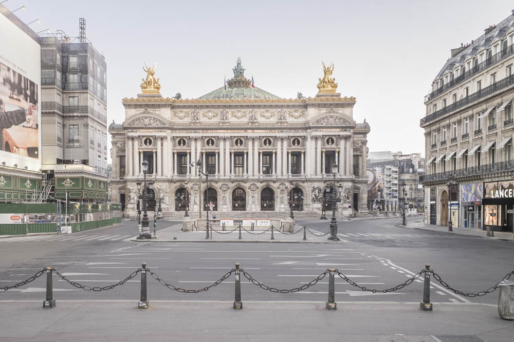 PARIS, VILLE DESERTEE DURANT LE CONFINEMENT DE L'EPIDEMIE DU CORONAVIRUS.