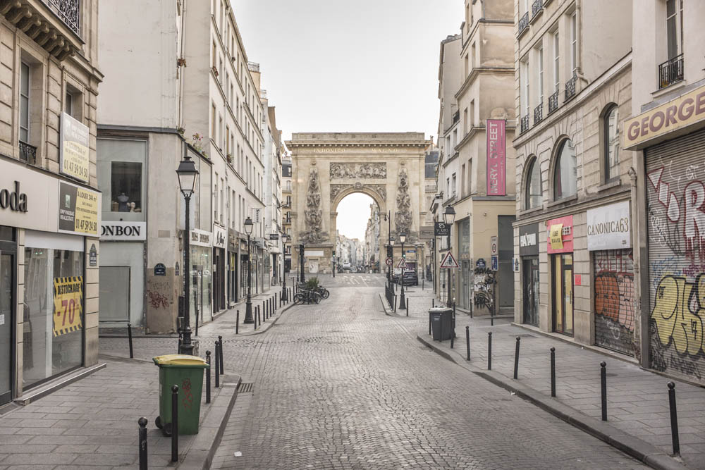 PARIS, VILLE DESERTEE DURANT LE CONFINEMENT DE L'EPIDEMIE DU CORONAVIRUS.