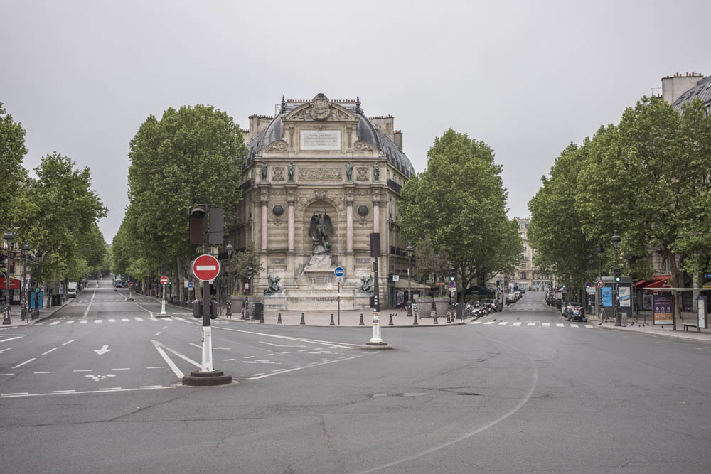 PARIS VIDE, SOUS PANDEMIE DE COVID 19.