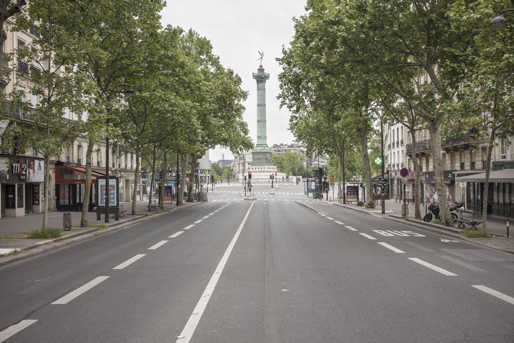 PARIS VIDE, SOUS PANDEMIE DE COVID 19.