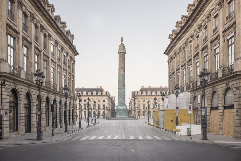 PARIS, VILLE DESERTEE DURANT LE CONFINEMENT DE L'EPIDEMIE DU CORONAVIRUS.