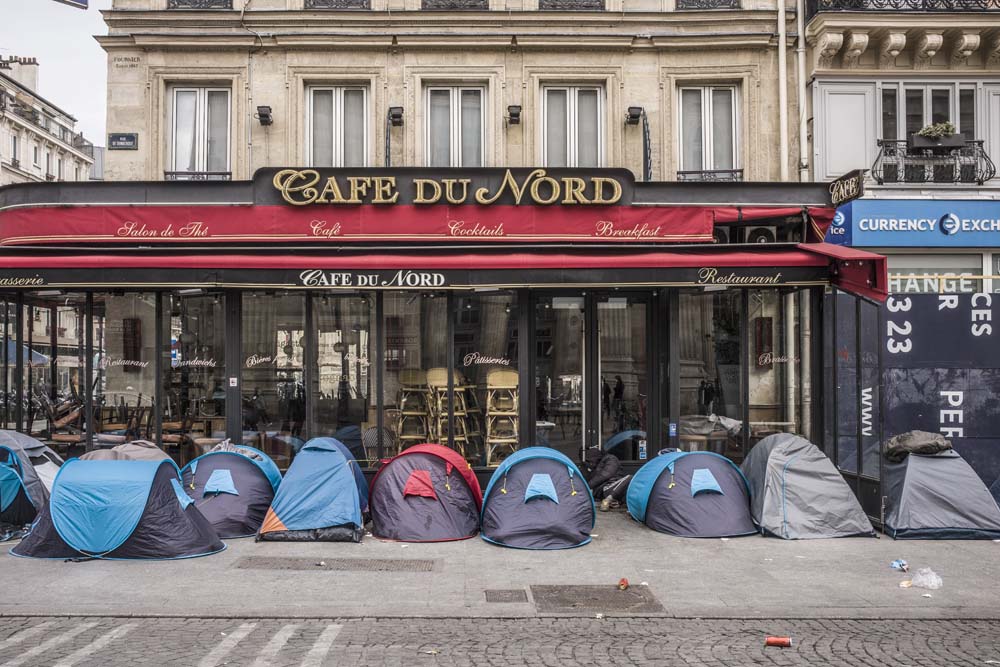 SANS ABRIS A LA RUE, PARIS.