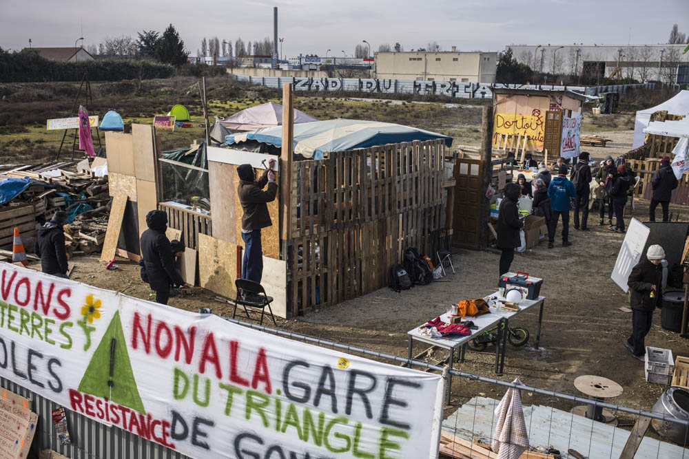 6EME JOUR D'OCCUPATION DE LA ZAD DU TRIANGLE DE  GONESSE