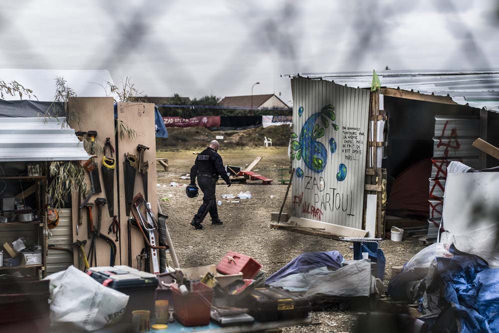 EVACUATION DE LA ZAD DU TRIANGLE DE GONESSE.