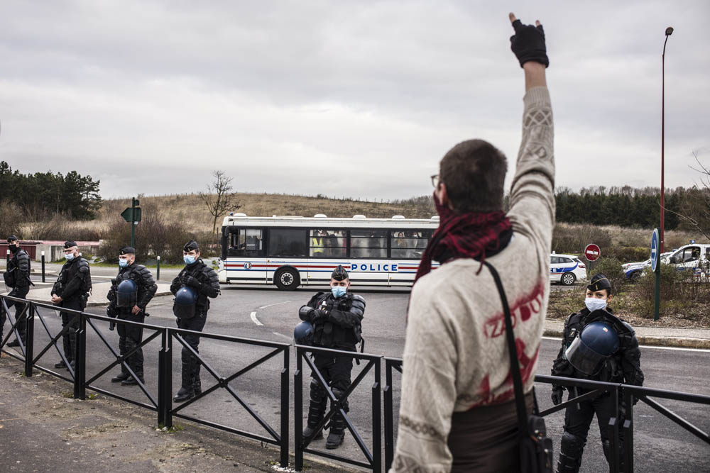 EVACUATION DE LA ZAD DU TRIANGLE DE GONESSE.