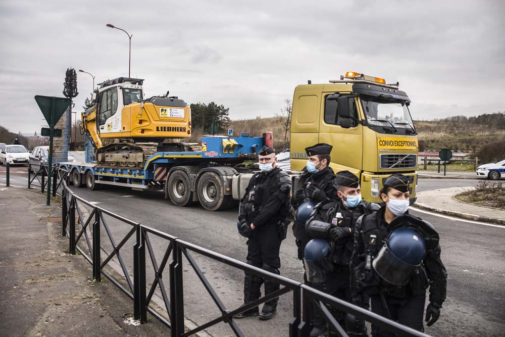 EVACUATION DE LA ZAD DU TRIANGLE DE GONESSE.