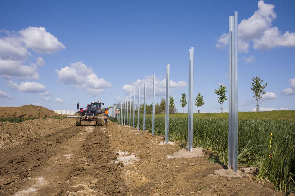 CHANTIER DU METRO DE GONESSE, SUR LE TRIANGLE DE GONESSE.