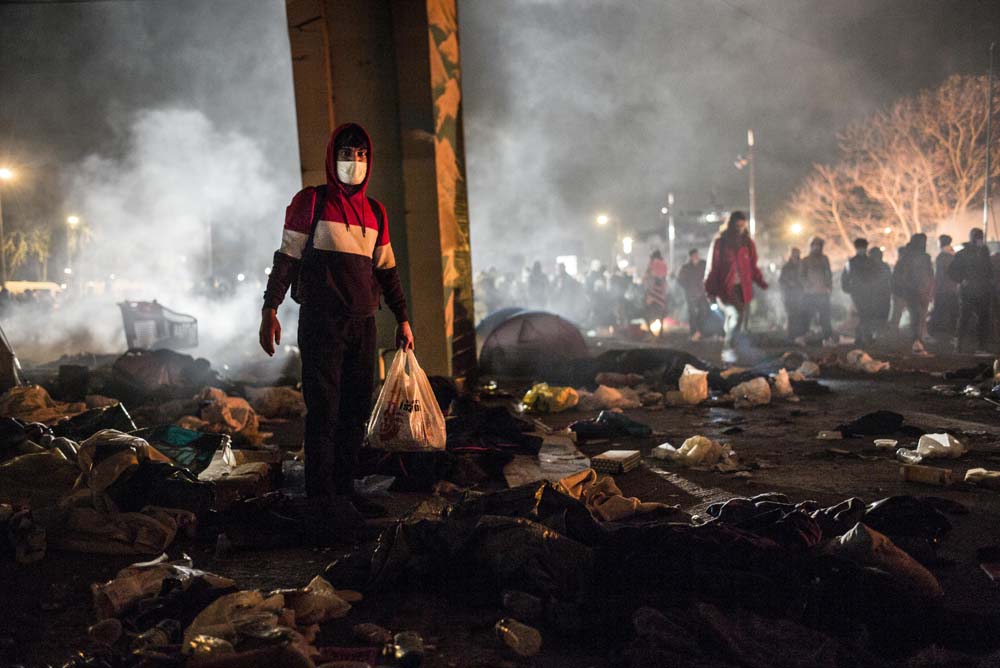 EVACUATION DU CAMP DE MIGRANTS ET REFUGIES DE SAINT-DENIS.