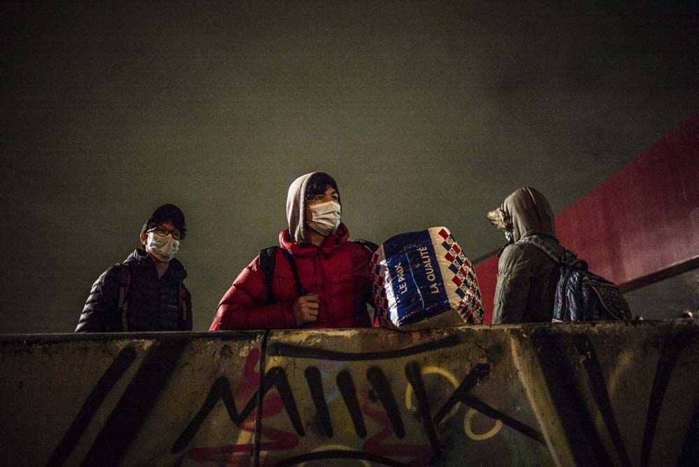 EVACUATION DU CAMP DE MIGRANTS ET REFUGIES DE SAINT-DENIS.