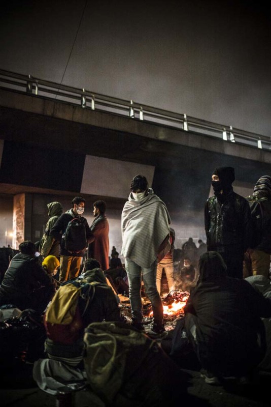 EVACUATION DU CAMP DE MIGRANTS ET REFUGIES DE SAINT-DENIS.