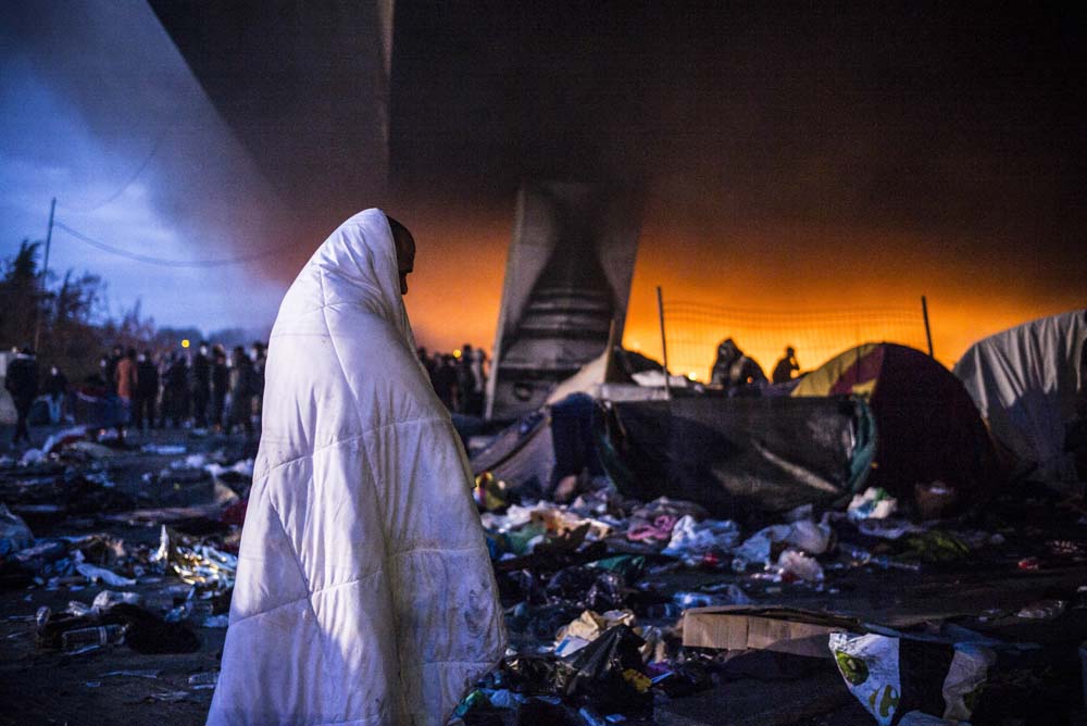 EVACUATION DU CAMP DE MIGRANTS ET REFUGIES DE SAINT-DENIS.