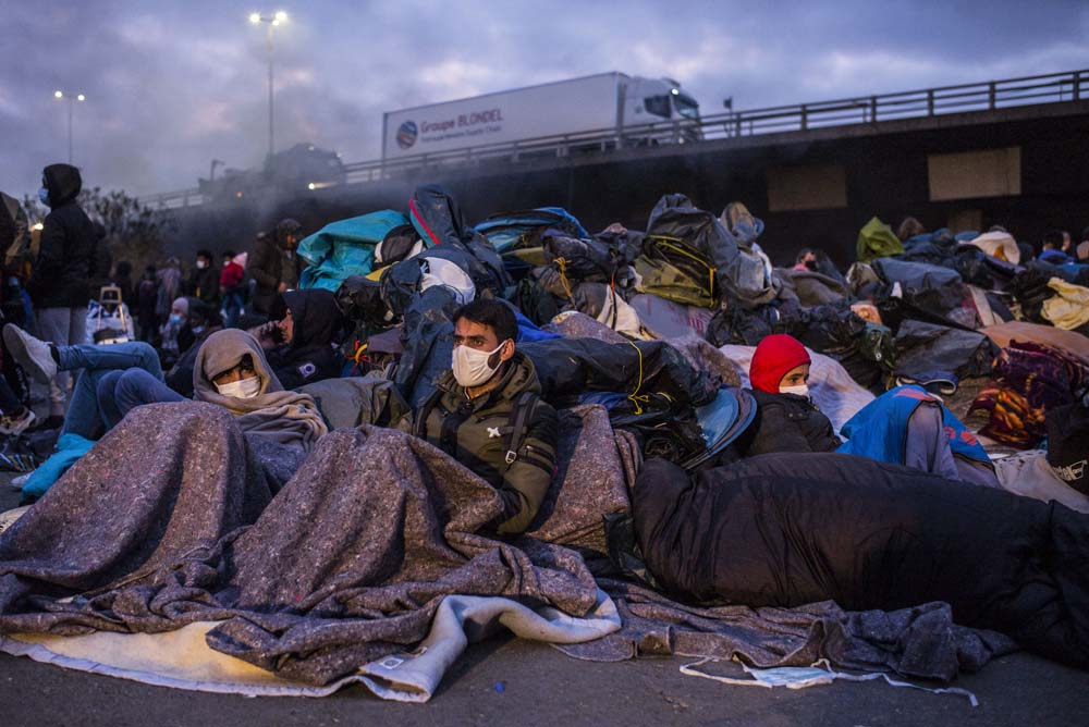 EVACUATION DU CAMP DE MIGRANTS ET REFUGIES DE SAINT-DENIS.