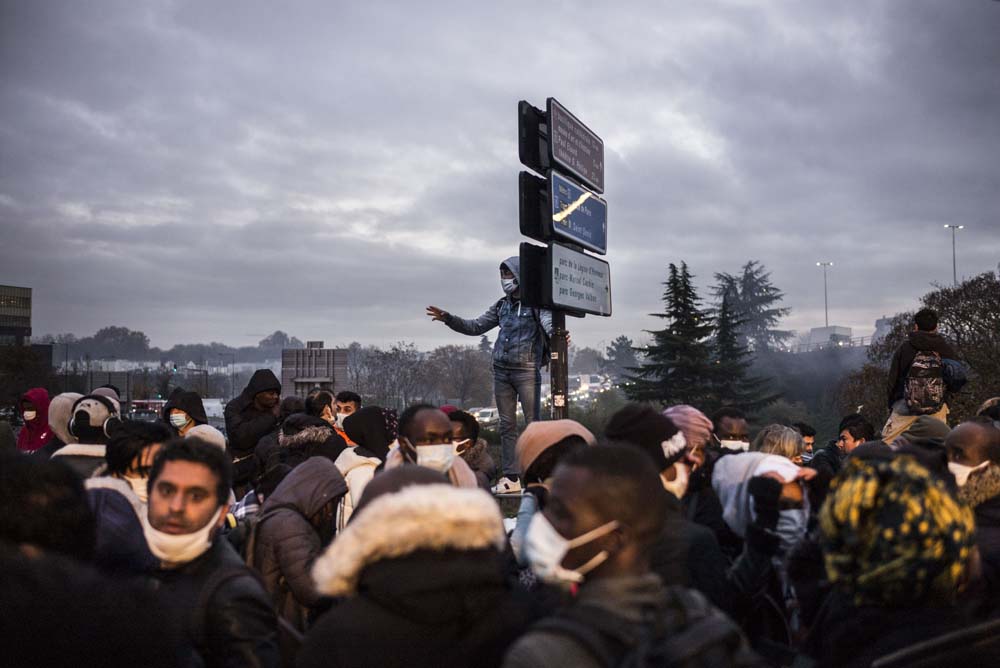 EVACUATION DU CAMP DE MIGRANTS ET REFUGIES DE SAINT-DENIS.