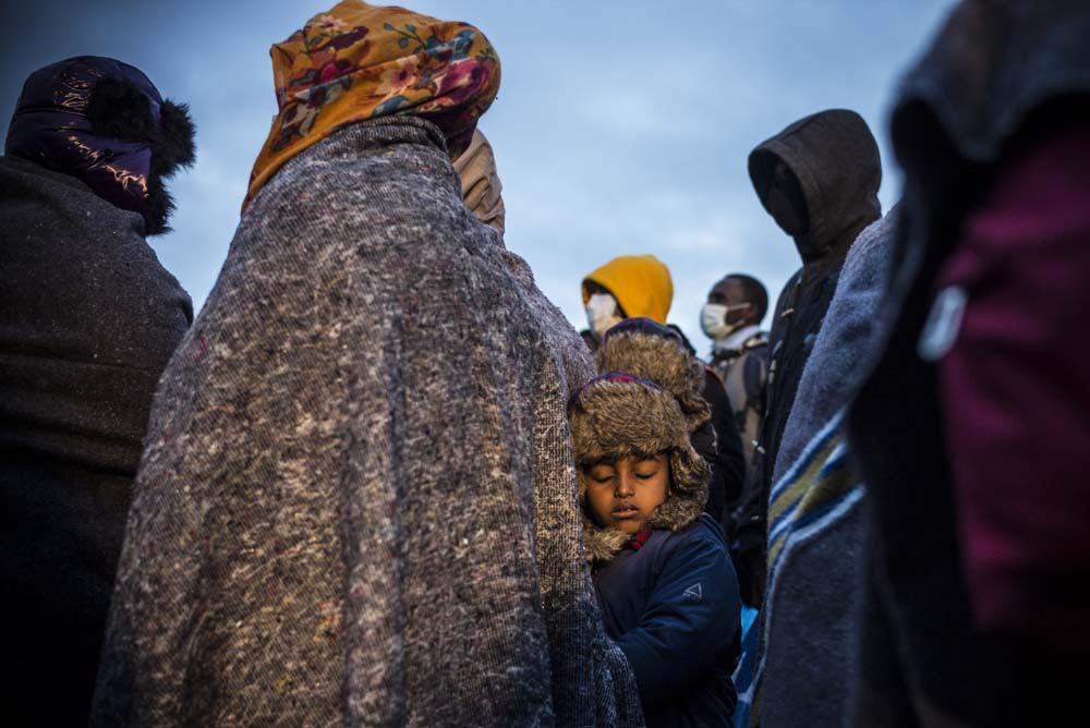 EVACUATION DU CAMP DE MIGRANTS ET REFUGIES DE SAINT-DENIS.