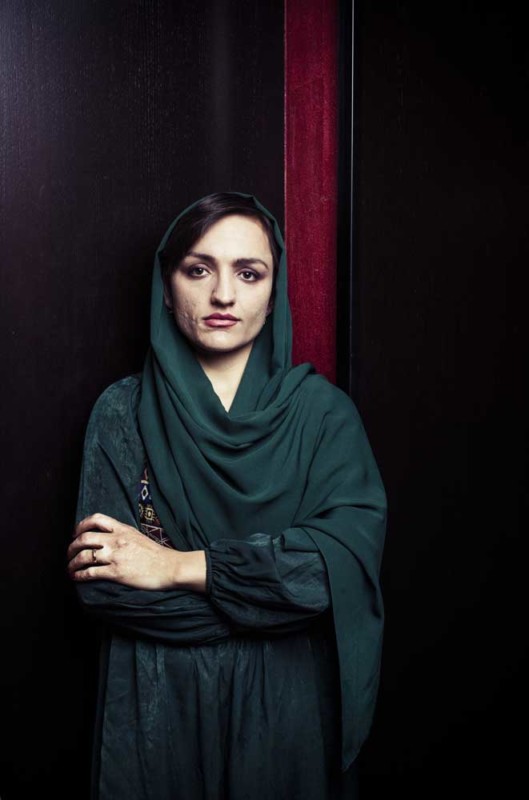 PORTRAIT DE ZHARIFA GHAFARI, FEMME POLITIQUE AFGANE.