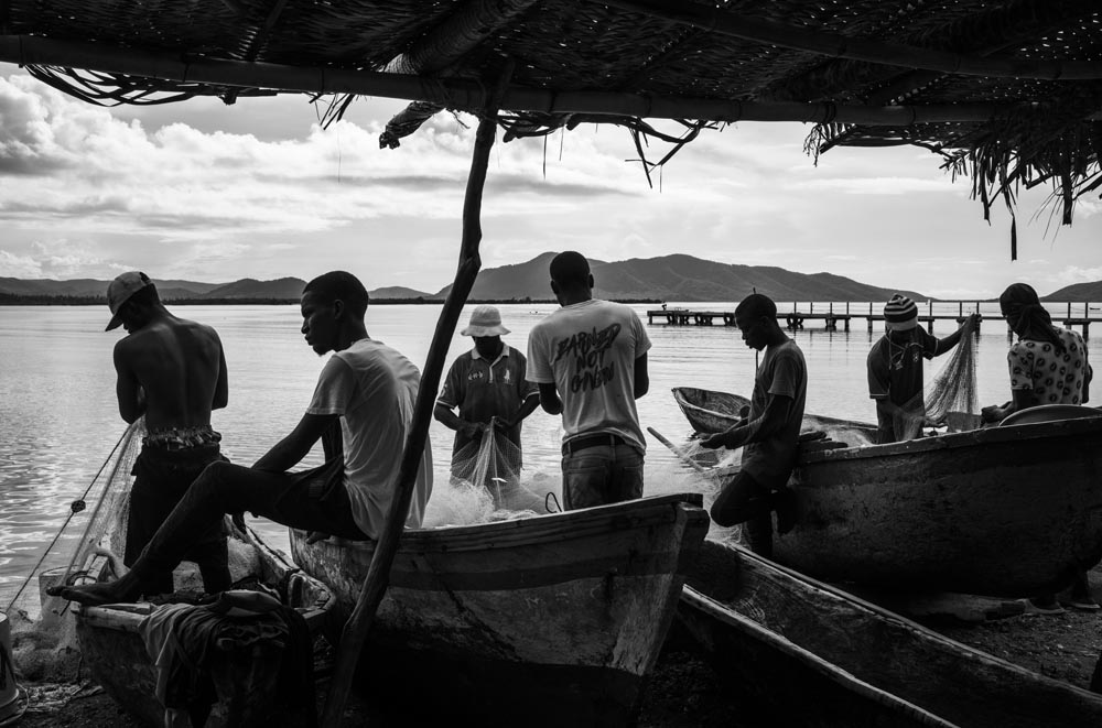 PECHEURS DU VILLAGE D'AQUIN, HAITI 2023.